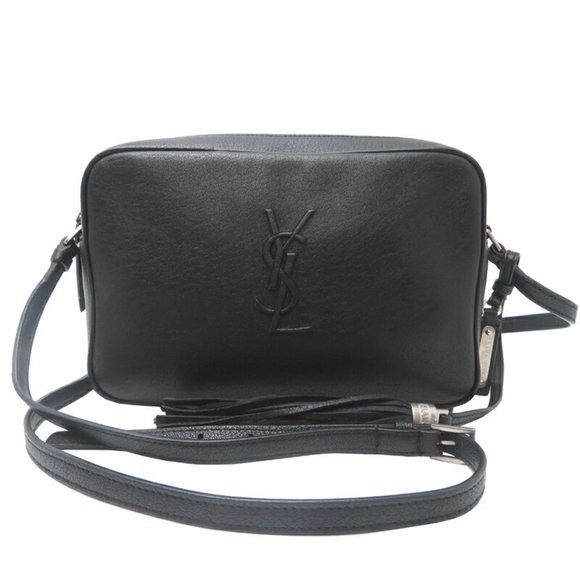 SAINT LAURENT Black Leather Shoulder Bag - Picture 1 of 10